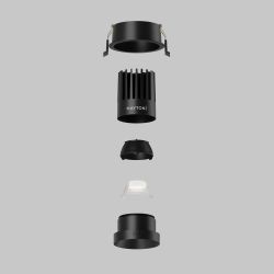 Светильник встраиваемый светодиодный Maytoni Dip DL117-15W-4K-B