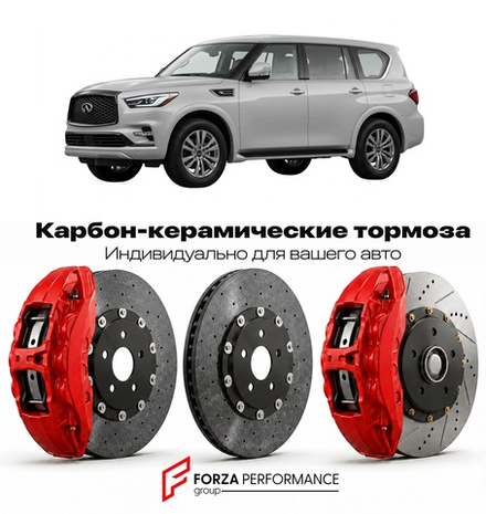 Карбон-керамическая тормозная система для Infiniti QX80 II Z63 2023-2026 Инфинити