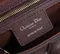 Сумка Dior Saddle с ремнем бордовый