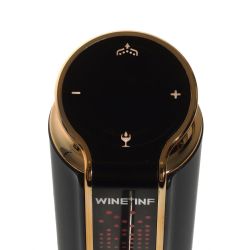 GAEM Электронный Винный Аэратор с Вакуумником (чёрно-серый металлик), L6 W13,2 H15,6 см