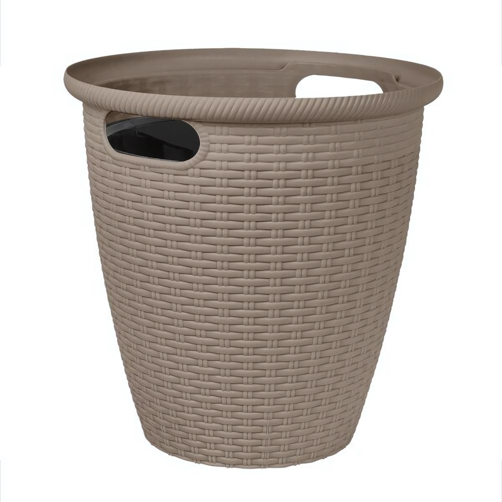 Кашпо InGreen Rattan D 380мм 30л с внутренним горшком 16 л, французский платан