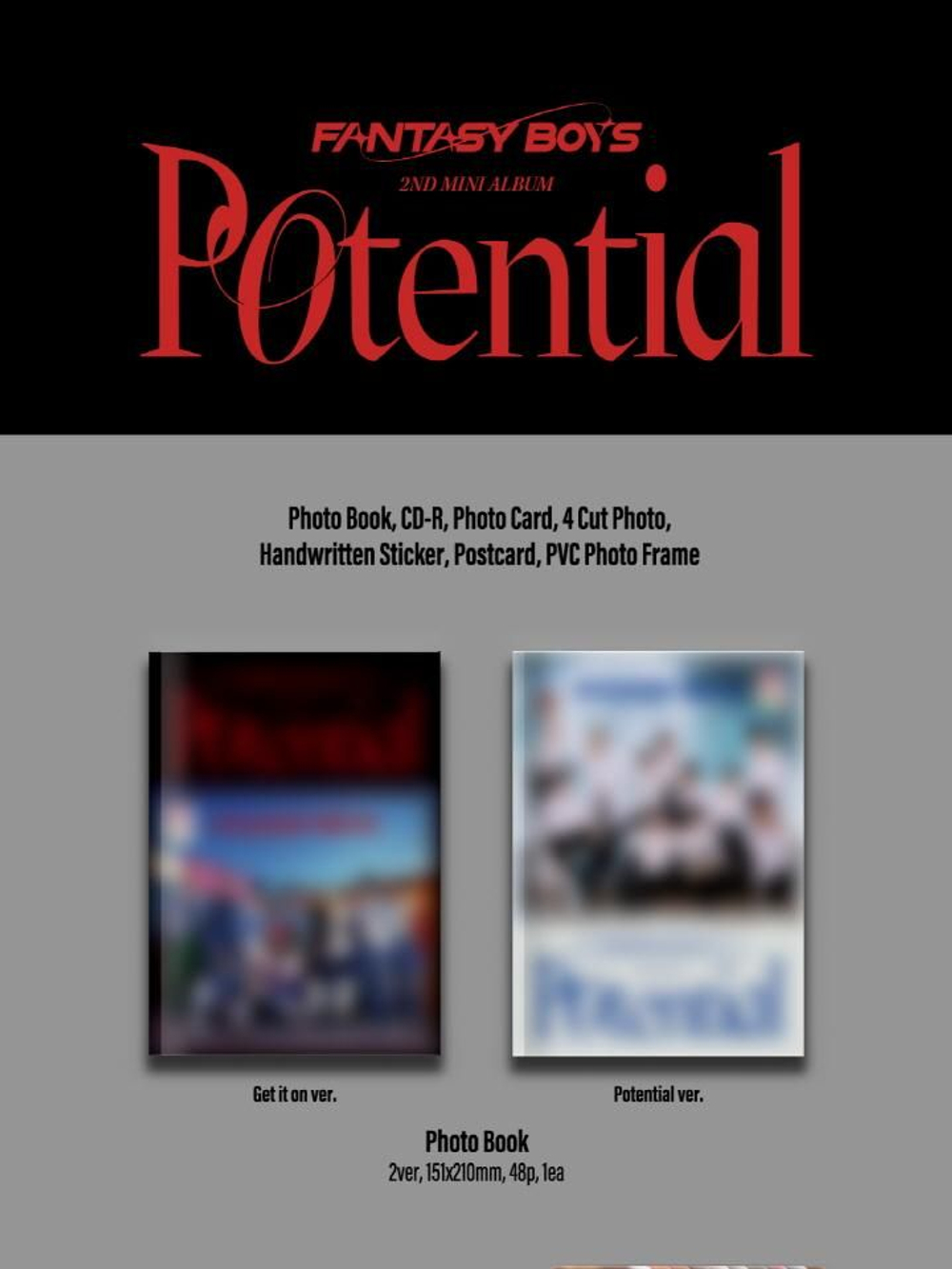 Альбом FANTASY BOYS - POTENTIAL 2nd Mini Album RANDOM Version