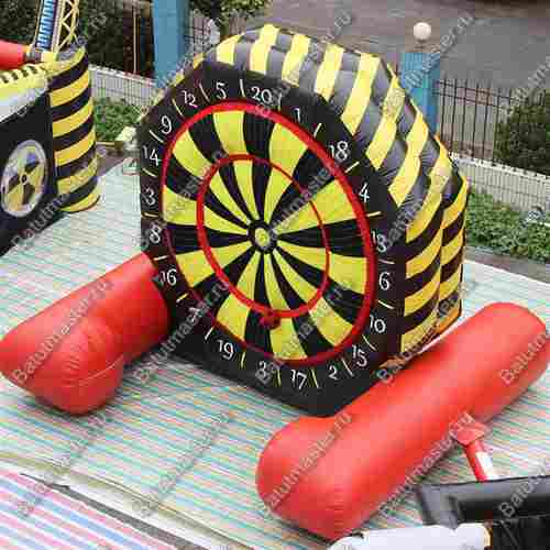 Надувной дартс «Двойной» на подкачке, диаметр 4,5 м, размер 4,5×2,5×4,5 м