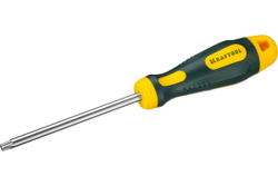 Отвертка Kraftool Expert Cr-Mo-V сталь двухкомпонентная противоскользящая рукоятка Torx Hole № 30x100 мм 250077-30-100