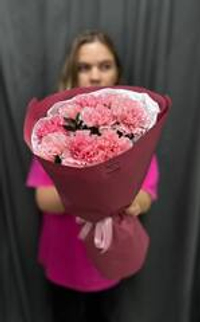 Букет из диантусов с добавлением пистации №1