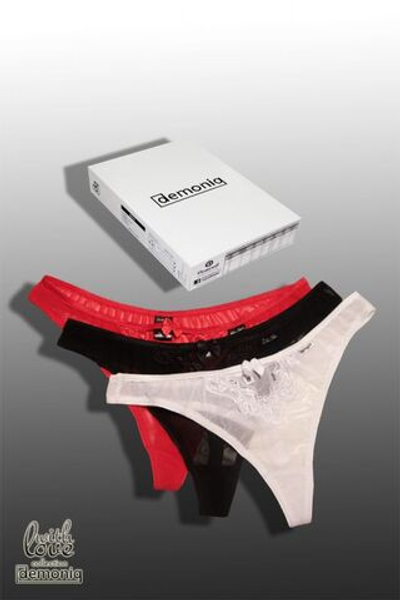 Комплект из 3 трусиков-стринг Vera 1 (Размер: S) (Цвет: разноцветный)