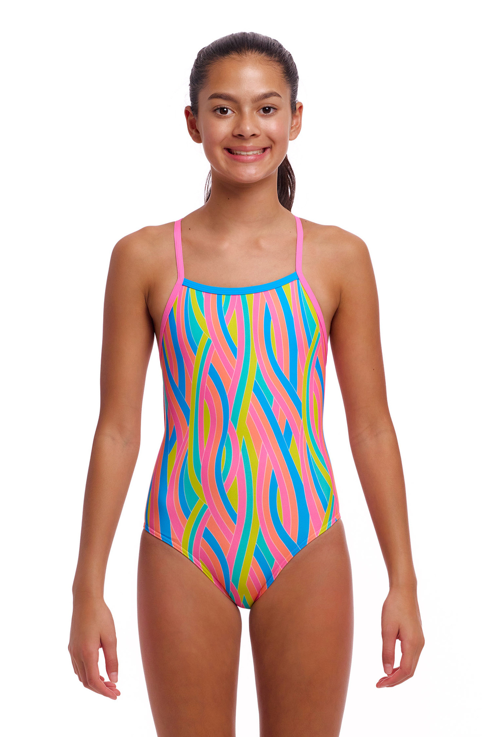 Купальник FUNKITA Girl's Swirly Straws (Strapped In)