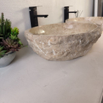 Раковина из мрамора ПАРА! Erozy Cream EM-62657 56*46*15 123