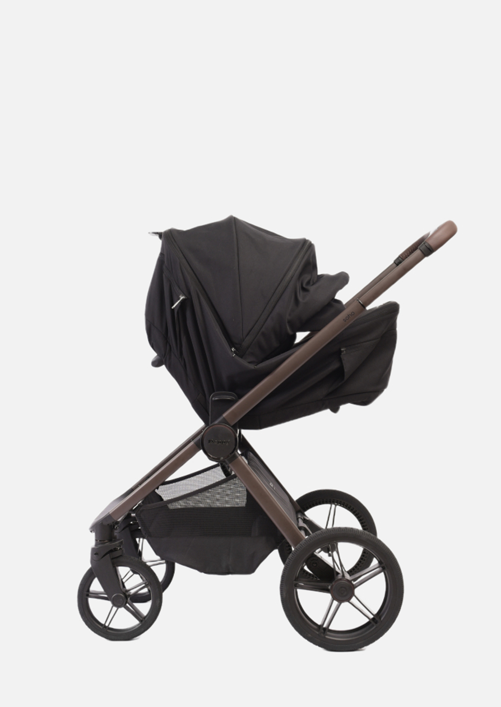 Peppy Коляска детская Soho 2 в 1 Black Черный