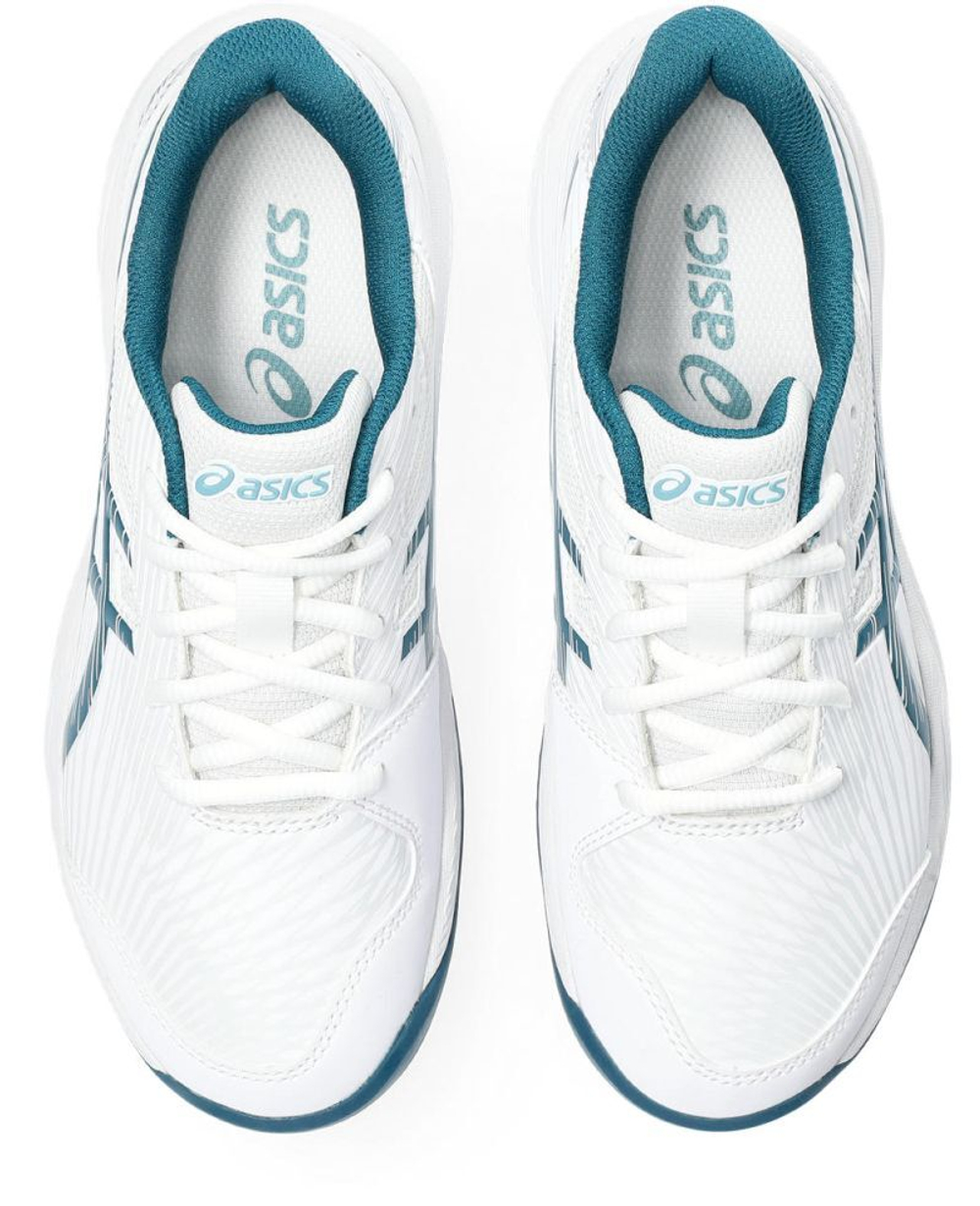 детские Кроссовки теннисные Asics Gel-Game 9 GS Clay/OC - white/restful teal