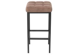 Барный стул Лофт ткань катания корица / черный матовый