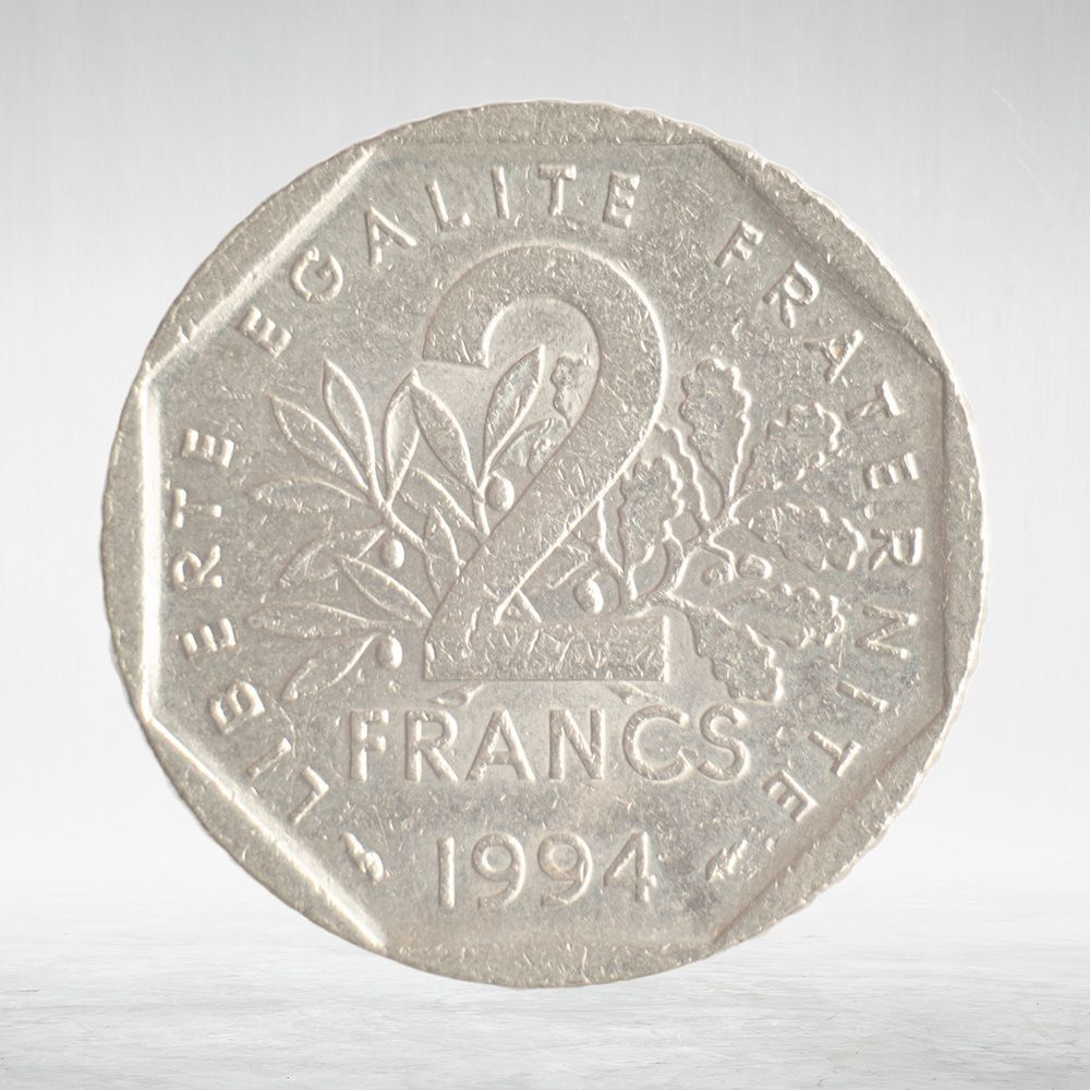 France, 2 Francs 1994, VF