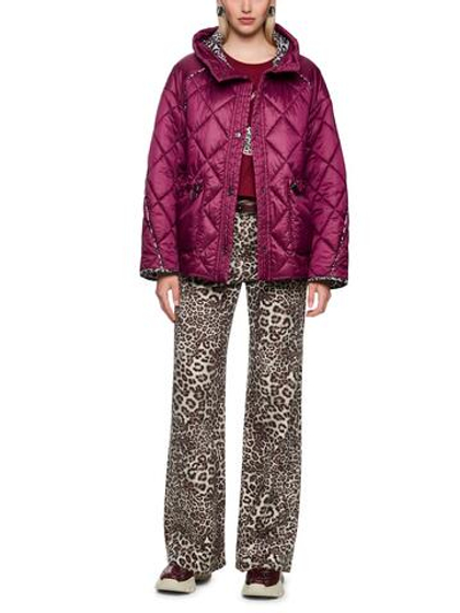 Marc Cain Куртка стеганая с принтованными деталями