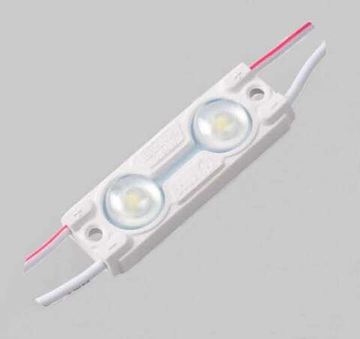 Светодиодный модуль с линзой SMD2835/2LED, 45х13х5мм, 0,72W, 90lm, 6500K Белый