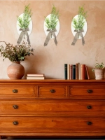 Набор из трех панно "Букетик" с цветами 19*29 см