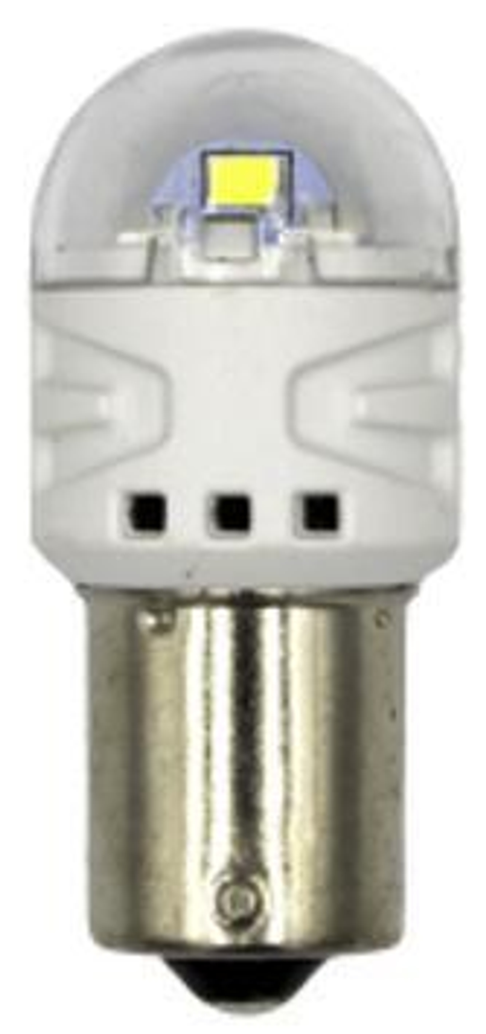 Лампа светодиодная 12V 21W металлический цоколь 1-конт. белый 6 SMD BA15s Silver 2 шт. блистер Маяк