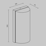 Настенный светильник (бра) Outdoor O454WL-L10GF3K1