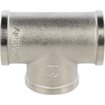Тройник STOUT ВВ 3/4" никель