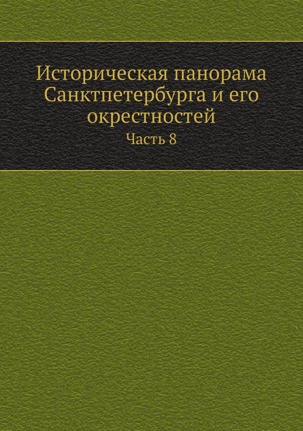 Историческая панорама Санктпетербурга и его окрестностей. Часть 8 | Коллектив авторов