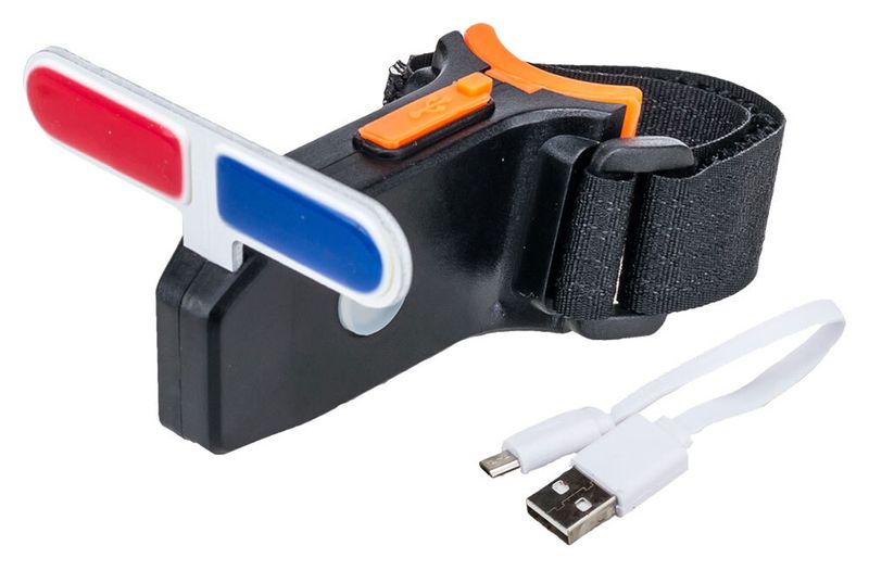 Велосипедный задний стоп с функцией полицейской подсветки