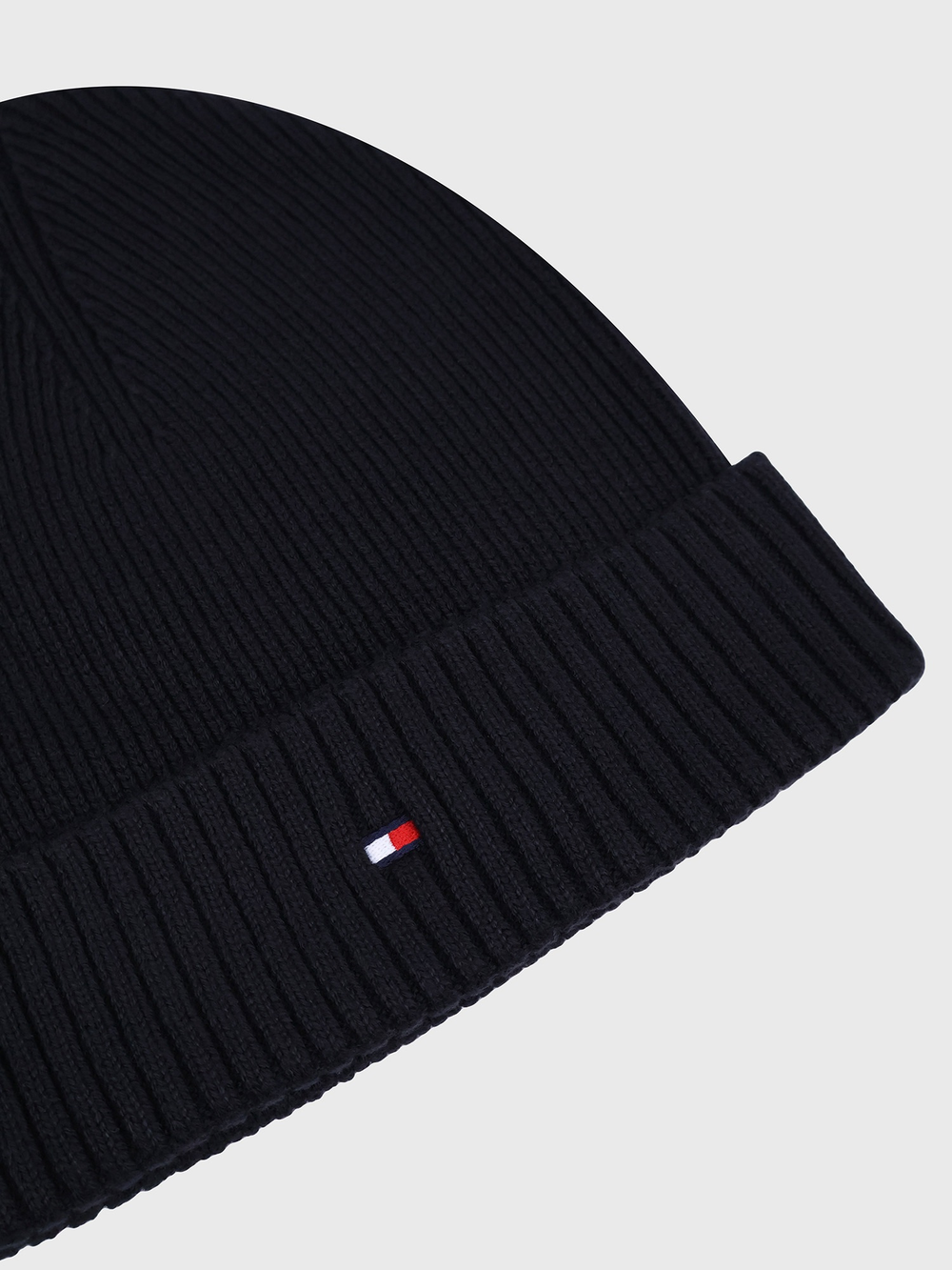 Шапка Tommy Hilfiger Cotton-Cashmere Blend Black