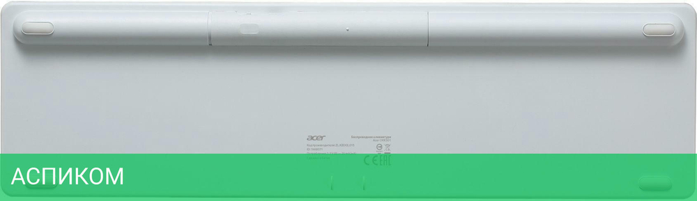 Клавиатура Acer OKR301 белый/серебристый (ZL.KBDEE.015)