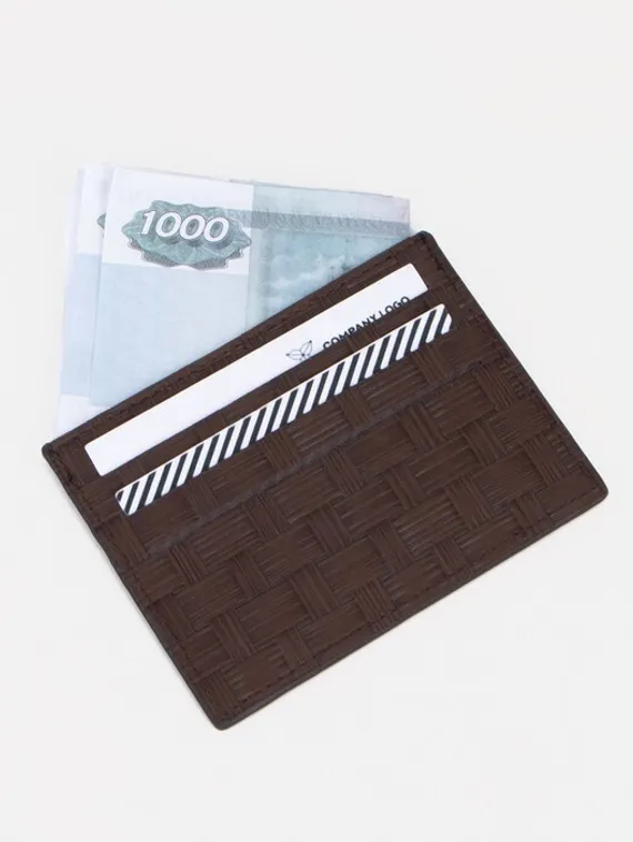 Картхолдер, цвет коричневый