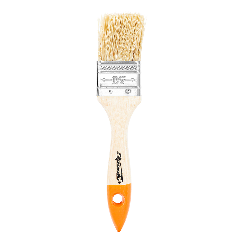 Кисть плоская Slimline 1.5" (38 мм) натуральная щетина, деревянная ручка Sparta