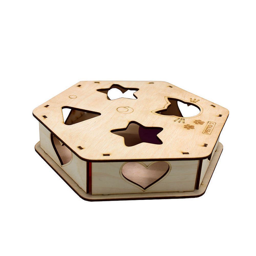 Открытая игровая платформа для кошек Petto &quot;Шестиугольник&quot;-M с шариками