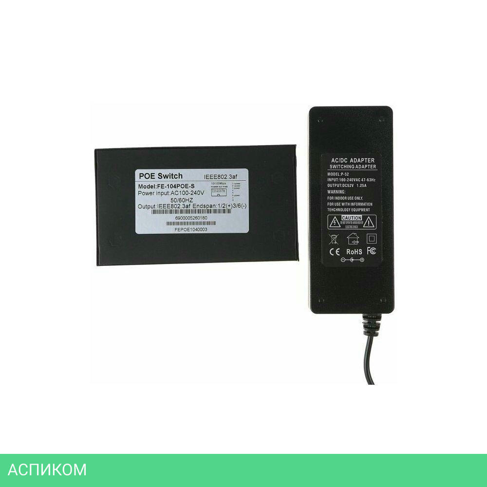 Коммутатор Falcon Eye FE-104POE-S