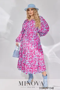 Платье 1540-малиновый Minova