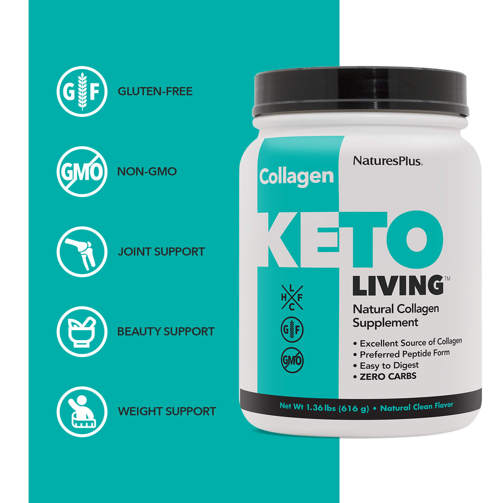 NaturesPlus, KetoLiving ™, натуральный коллаген, 616 г (1,36 фунта)