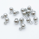 Подвеска Шар, цвет серебро, размер 6*4 мм, цена за 1 шт