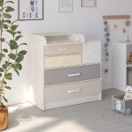 Комод Сириус NORMAN 905 ЛДСП дуб крафт белый-бежевый