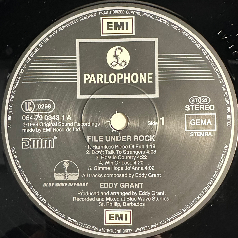 Eddy Grant - File Under Rock (Европа 1988г.)