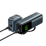 27000mAh Power Bank (USB-C + USB-C/USB-C/USB-A) 200W Gray TFT Display Type