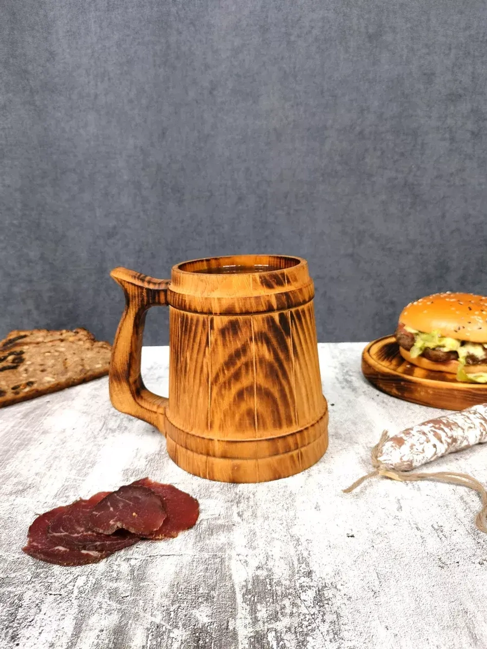 Кружка деревянная из кедра