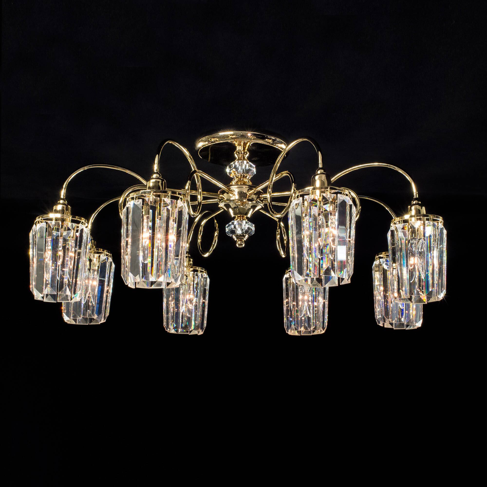 Citilux Синди CL330182 Люстра хрустальная Золото