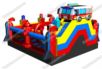Надувной батут "Пожарная площадка" 6*5*4 м