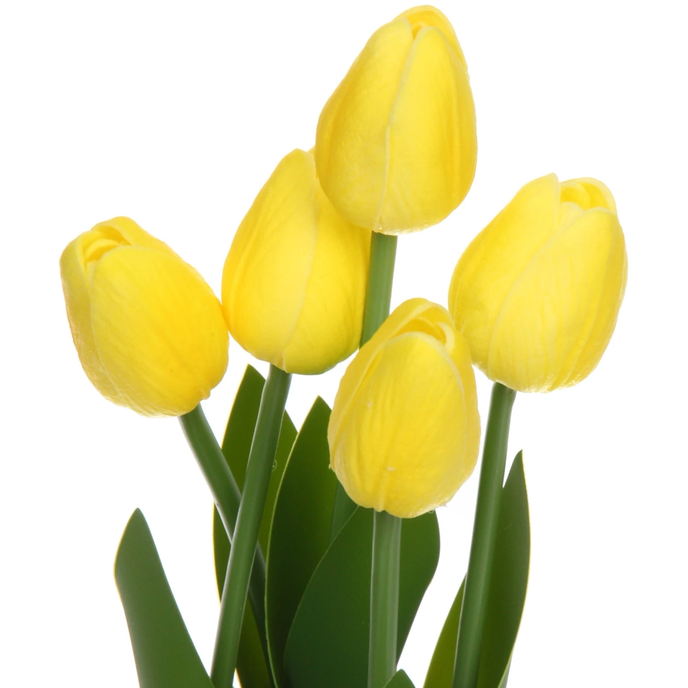 Цветочная композиция «Весенняя рапсодия» 10*26см Тюльпаны желтые