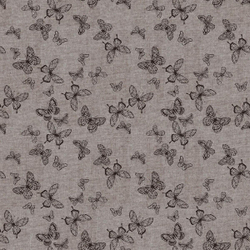 Ткань постельно-плательная Prival Пестроткань Бабочки, бежевый, 142г/м2, 1.5х2м