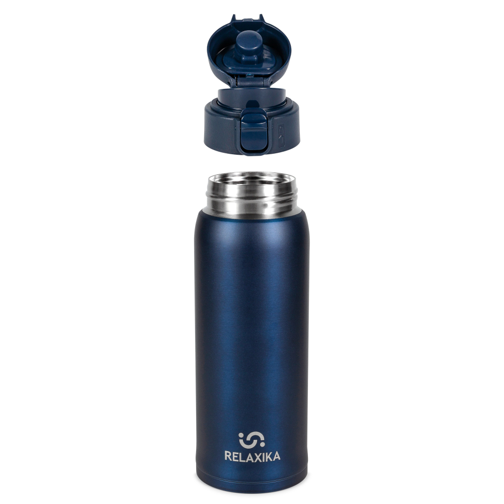 Термокружка Relaxika 701 (0,48 литра), синяя