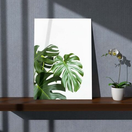 Интерьерная картина в технике цифровой печати. АРТ 011 Листья Монстеры