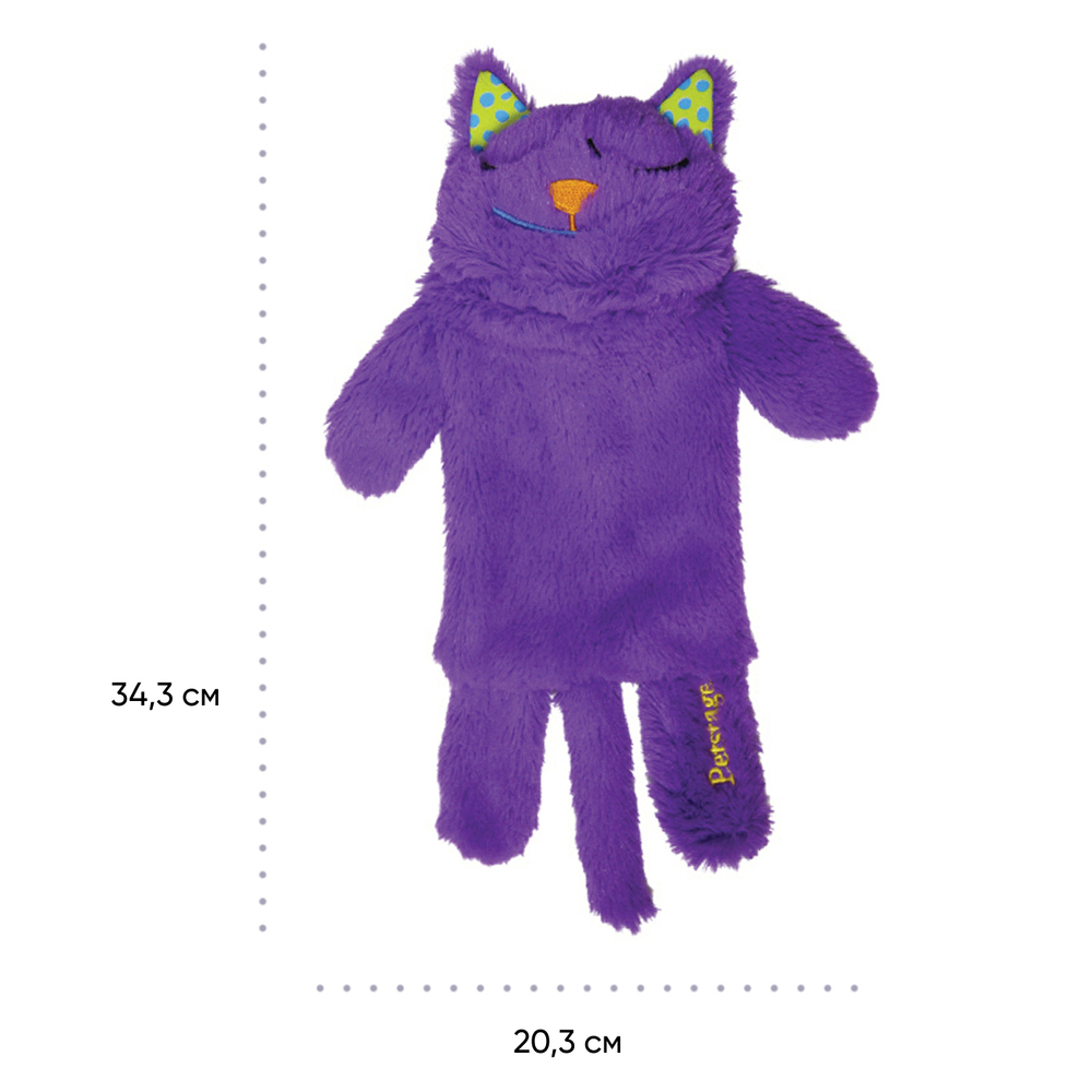 Игрушка Catstages для кошек "Мурчащая подушка" с кошачьей мятой, 30см (с МУРЧАНЬЕМ на батарейке!)