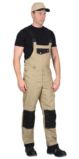 Полукомбинезон "Сириус-Вест-Ворк" (бежевый/черный)