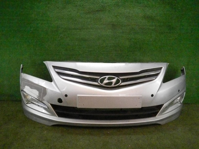 Бампер передний Hyundai Solaris 1 (2014-2017) (В сборе)