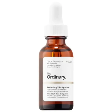 Омолаживающая сыворотка с ретинолом в сквалане The Ordinary Retinol 0.5% in Squalane 30 мл. (Без коробки)