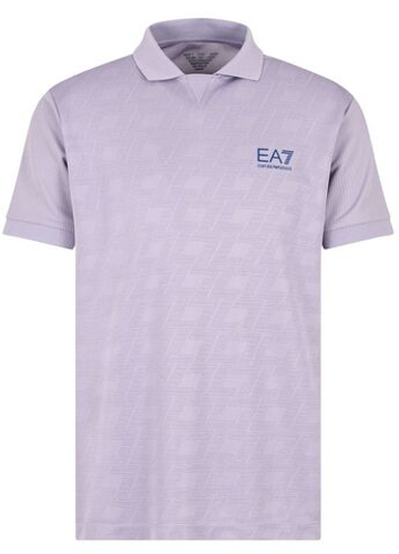 Мужское теннисное поло EA7 Man Jersey - Фиолетовый
