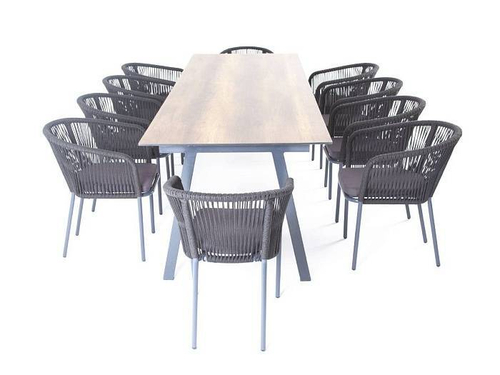 "Куба" обеденная группа на 10 персон, стол HPL