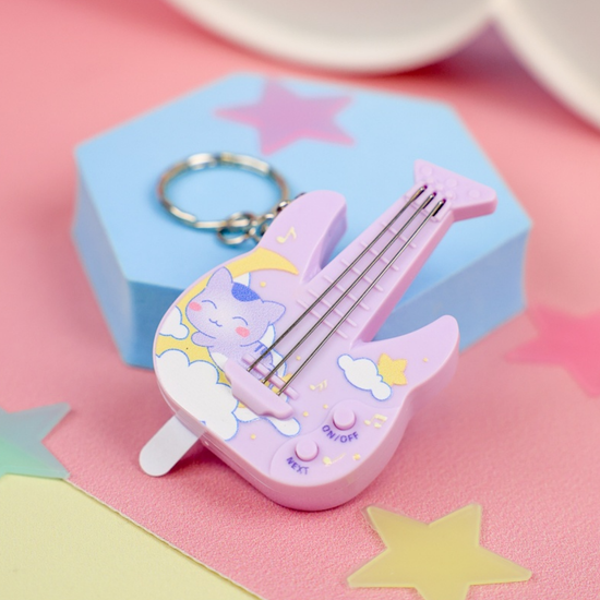 Брелок-антистресс Гитара, фиолетовый